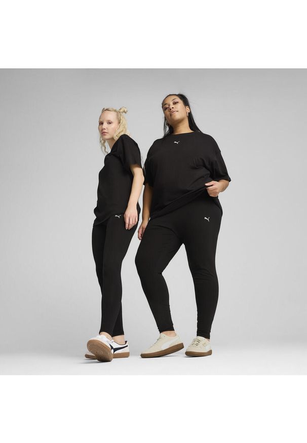 Puma - Damskie legginsy z wysokim stanem ESS PUMA Black. Stan: podwyższony. Kolor: czarny. Sport: fitness