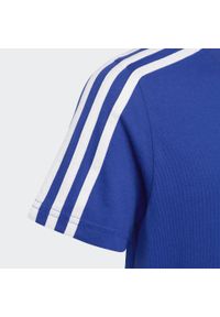 Adidas - Essentials 3-Stripes Cotton Tee. Kolor: biały, niebieski, wielokolorowy #2