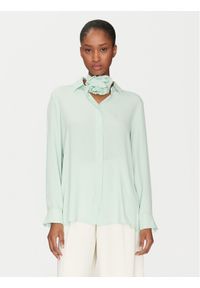 Marella Koszula Inaco 2513111161 Zielony Regular Fit. Kolor: zielony. Materiał: jedwab #1