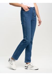 Big-Star - Spodnie jeans damskie Winona 535. Okazja: na co dzień. Kolor: niebieski. Styl: retro, vintage, casual, elegancki, klasyczny #4