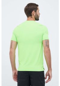 EA7 Emporio Armani t-shirt męski kolor zielony gładki. Kolor: zielony. Materiał: dzianina. Długość rękawa: krótki rękaw. Długość: krótkie. Wzór: gładki. Styl: sportowy, klasyczny #3