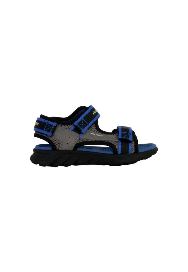 Sandały Geox J Sandal Airadyum B. Kolor: niebieski. Materiał: syntetyk, tkanina. Sport: turystyka piesza