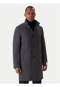Marc O'Polo Płaszcz wełniany 529 0288 71044 Szary Regular Fit. Typ kołnierza: polo. Kolor: szary. Materiał: syntetyk #1