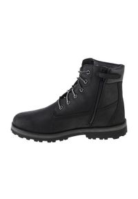 Trapery chłopięce, Timberland Courma 6 IN Side Zip Boot Jr. Kolor: czarny, biały, wielokolorowy. Sport: turystyka piesza