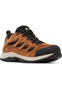 columbia - Buty trekkingowe męskie Columbia Crestwood Waterproof. Kolor: czarny, brązowy, wielokolorowy. Materiał: zamsz, tkanina, materiał. Szerokość cholewki: normalna. Sport: turystyka piesza