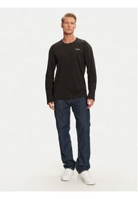 Guess Koszulka piżamowa U4YP30 KCAM1 Czarny Regular Fit. Kolor: czarny. Materiał: bawełna #3