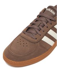 Adidas - adidas Sneakersy BREAKNET SLEEK JR6905 Brązowy. Kolor: brązowy. Materiał: zamsz, skóra #5