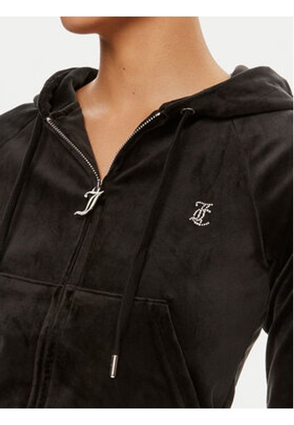 Juicy Couture Bluza Madison JCWA122001 Czarny Slim Fit. Kolor: czarny. Materiał: syntetyk