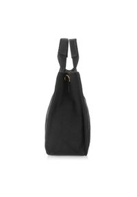 Ochnik - Czarna torebka damska typu tote bag. Kolor: czarny. Wzór: paski. Materiał: skórzane #5
