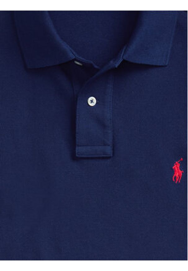 Polo Ralph Lauren Polo Core Replen 710782592 Granatowy Custom Slim Fit. Typ kołnierza: polo. Kolor: niebieski. Materiał: bawełna