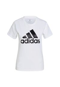 Adidas - LOUNGEWEAR Essentials Logo Tee. Kolor: biały, wielokolorowy, czarny #1