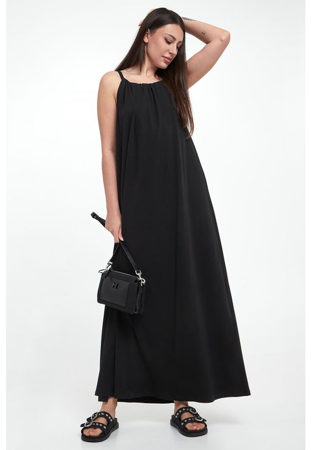 Marella - Sukienka maxi Orel MARELLA MONOCHROME. Długość: maxi