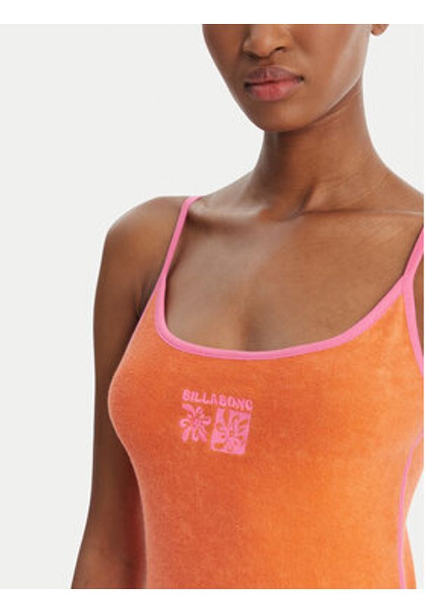 Billabong Sukienka letnia Sunkiss EBJFD03001 Pomarańczowy Slim Fit. Kolor: pomarańczowy. Materiał: bawełna. Sezon: lato