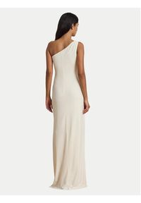Lauren Ralph Lauren - LAUREN RALPH LAUREN Sukienka wieczorowa 253980922003 Écru Slim Fit. Kolor: kremowy. Materiał: syntetyk. Styl: wizytowy #4