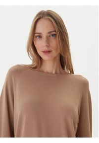 Kontatto Sweter 3M0820C Beżowy Regular Fit. Kolor: beżowy. Materiał: syntetyk