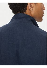 BOSS Marynarka C-Huge-Peak-252 50540516 Granatowy Slim Fit. Kolor: niebieski. Materiał: len #7