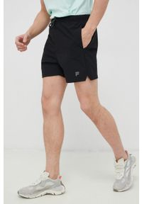 Fila szorty do biegania Rumilly kolor czarny. Kolor: czarny. Materiał: materiał #1