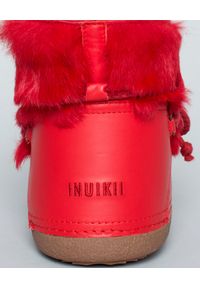 Inuikii - INUIKII - Śniegowce Rabbit. Kolor: czerwony. Materiał: futro, guma, zamsz. Szerokość cholewki: normalna. Wzór: aplikacja, haft. Sezon: zima. Styl: elegancki #3