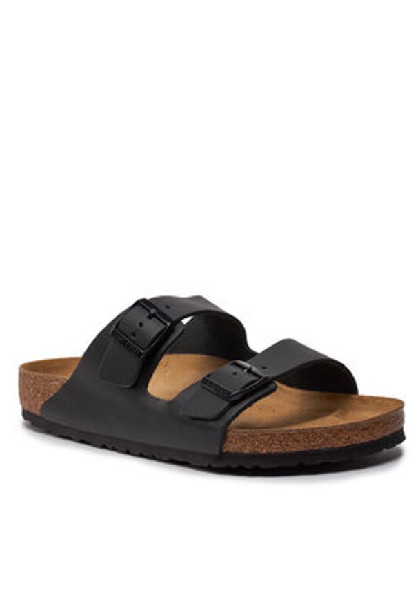 Birkenstock Klapki Arizona Bs 0051191 Czarny. Kolor: czarny. Materiał: skóra