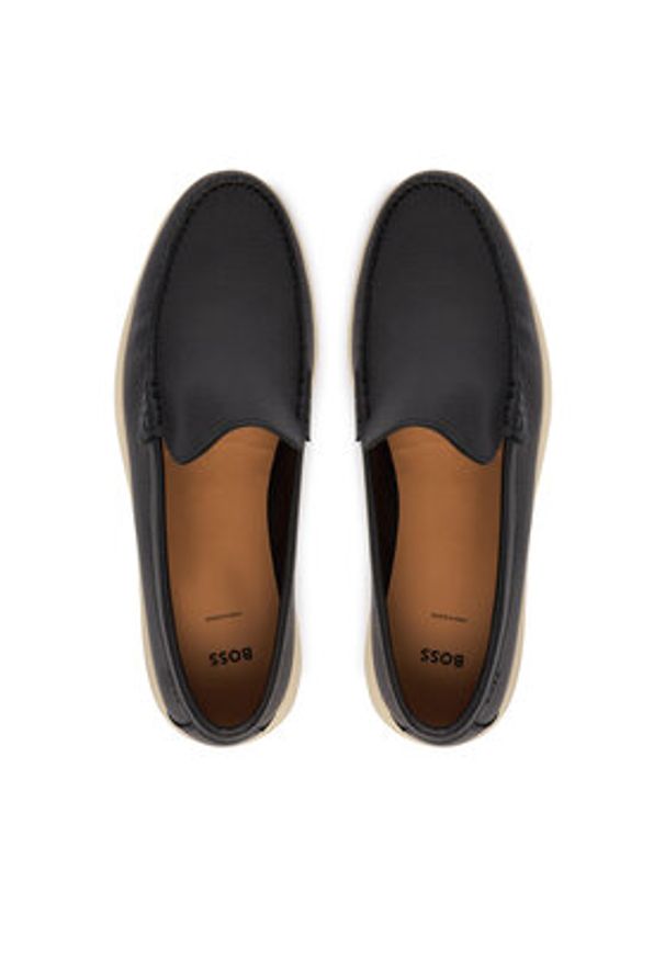 BOSS Mokasyny Sienne 50536173 Czarny. Kolor: czarny. Materiał: skóra