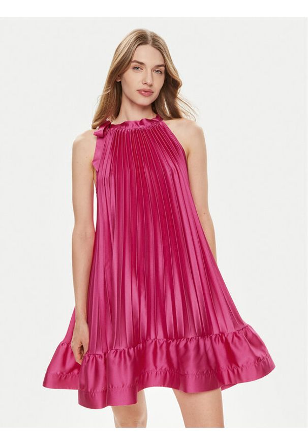 Dixie Sukienka koktajlowa A319J029A Różowy Regular Fit. Kolor: różowy. Materiał: syntetyk. Styl: wizytowy