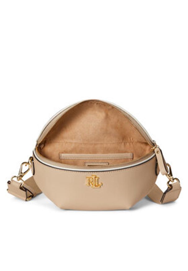 Lauren Ralph Lauren - LAUREN RALPH LAUREN Torebka 431974467002 Beżowy. Kolor: beżowy. Materiał: skórzane
