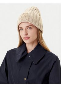 TOMMY HILFIGER - Tommy Hilfiger Czapka Th Crest Fluffy AW0AW18210 Écru. Materiał: wełna #5