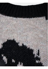 Zizzi Sweter M61219A Czarny Regular Fit. Kolor: czarny. Materiał: syntetyk #7