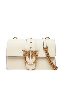 Pinko - PINKO Torebka Love One Mini ST.CL Al 25-26 PLTT 105856 A0F1 Biały. Kolor: biały. Materiał: skórzane