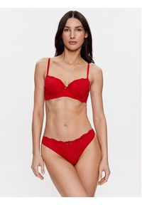Hunkemöller Biustonosz z fiszbiną Rose 199959 Czerwony. Kolor: czerwony. Materiał: syntetyk #3