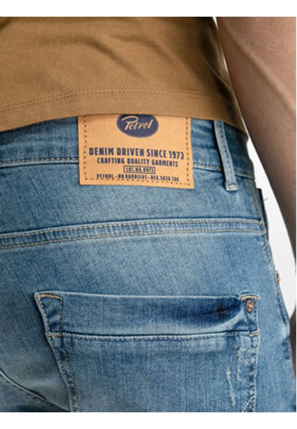 Petrol Industries Szorty jeansowe M-1030-SHO003 Niebieski Regular Fit. Kolor: niebieski. Materiał: bawełna, jeans