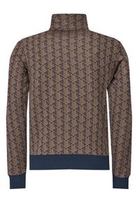 Lacoste Bluza SH1368 Brązowy Regular Fit. Kolor: brązowy. Materiał: syntetyk #3