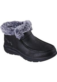 skechers - Buty damskie Skechers Glacial Ultra Cozy Getaway. Kolor: czarny. Materiał: skóra ekologiczna, materiał. Sport: fitness #1
