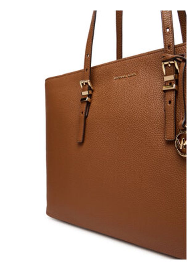 MICHAEL Michael Kors Torebka Quinn 30T5GQNT9L Brązowy. Kolor: brązowy. Materiał: skórzane