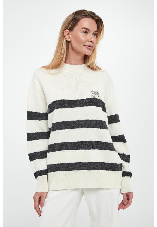 Ermanno Firenze - Sweter damski wełniany ERMANNO FIRENZE. Materiał: wełna