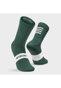 SIROKO - Skarpetki Rowerowe Siroko S1 Green Alpe d'Huez. Kolor: zielony. Materiał: elastan, nylon. Sport: kolarstwo, fitness