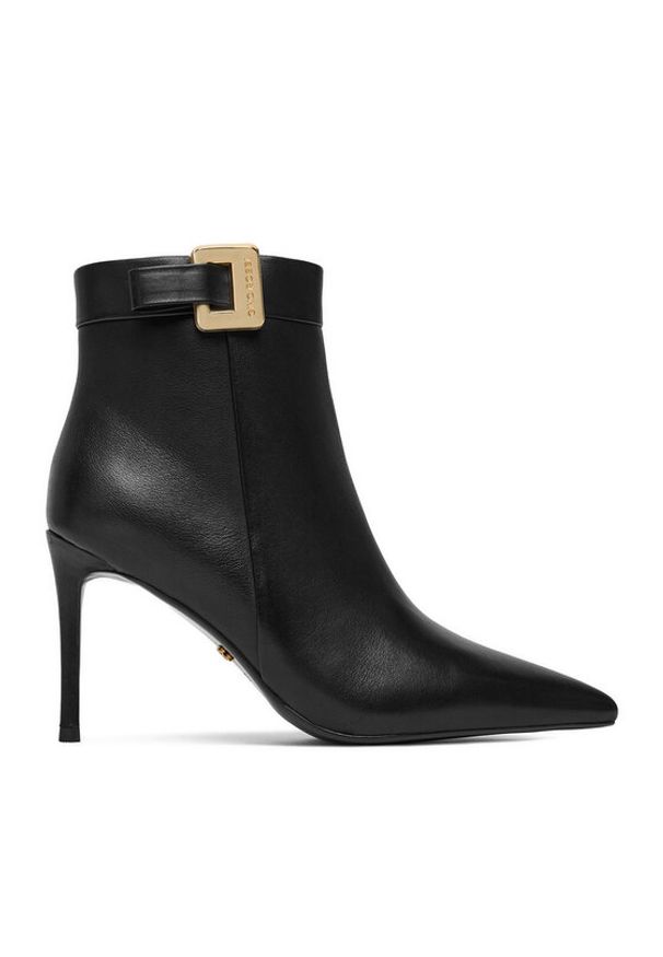 Gino Rossi Botki EO-LUIZA-C001X-1 Czarny. Kolor: czarny. Materiał: skóra