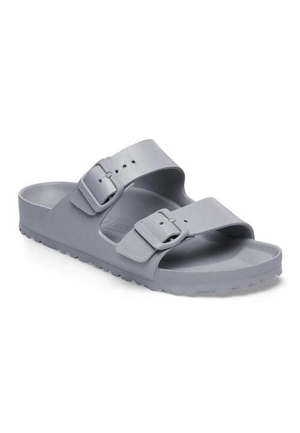 Klapki męskie Birkenstock Arizona Eva. Zapięcie: klamry. Kolor: szary. Materiał: syntetyk, materiał. Szerokość cholewki: normalna. Sezon: lato. Sport: pływanie, turystyka piesza, fitness