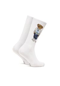 Polo Ralph Lauren Skarpety Wysokie Męskie 449973027002 Biały. Kolor: biały. Materiał: bawełna, materiał