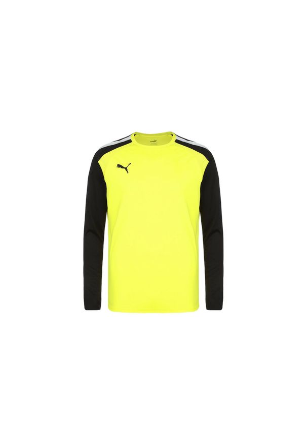 Puma - Męska Koszulka Bramkarska TeamPACER Z Długim Rękawem. Kolor: żółty, wielokolorowy, czarny. Długość rękawa: długi rękaw. Długość: długie. Sport: turystyka piesza