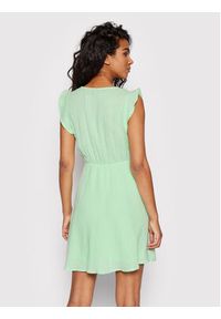 Vero Moda Sukienka codzienna Natali 10263273 Zielony Regular Fit. Okazja: na co dzień. Kolor: zielony. Materiał: bawełna. Typ sukienki: proste. Styl: casual #5