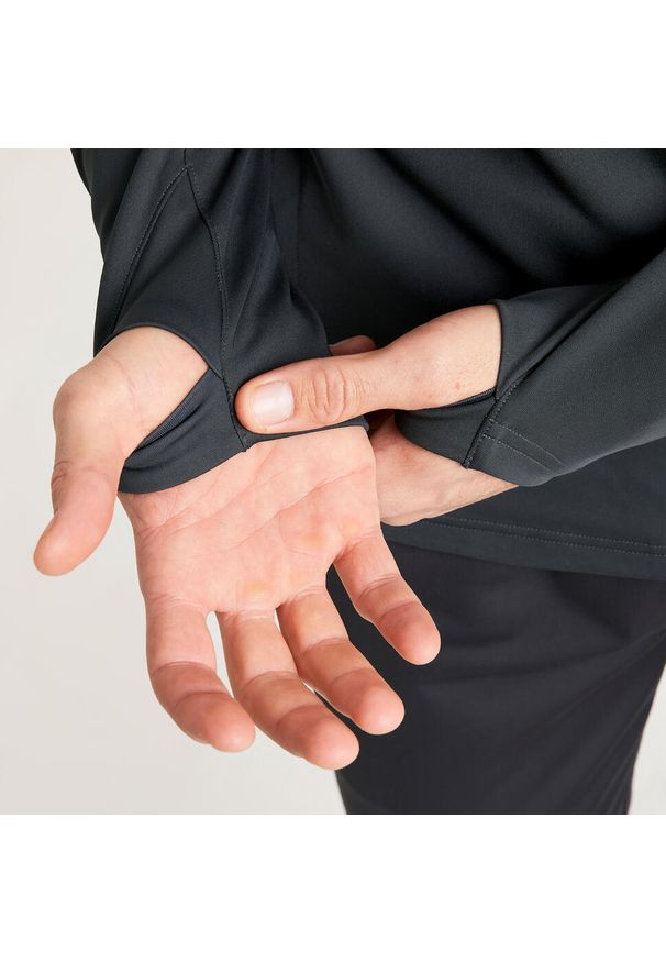 KIPSTA - Bluza do piłki nożnej Kipsta Viralto Club na krótki suwak. Kolor: czerwony, wielokolorowy, szary. Materiał: materiał, poliester, elastan. Długość: krótkie. Sport: piłka nożna