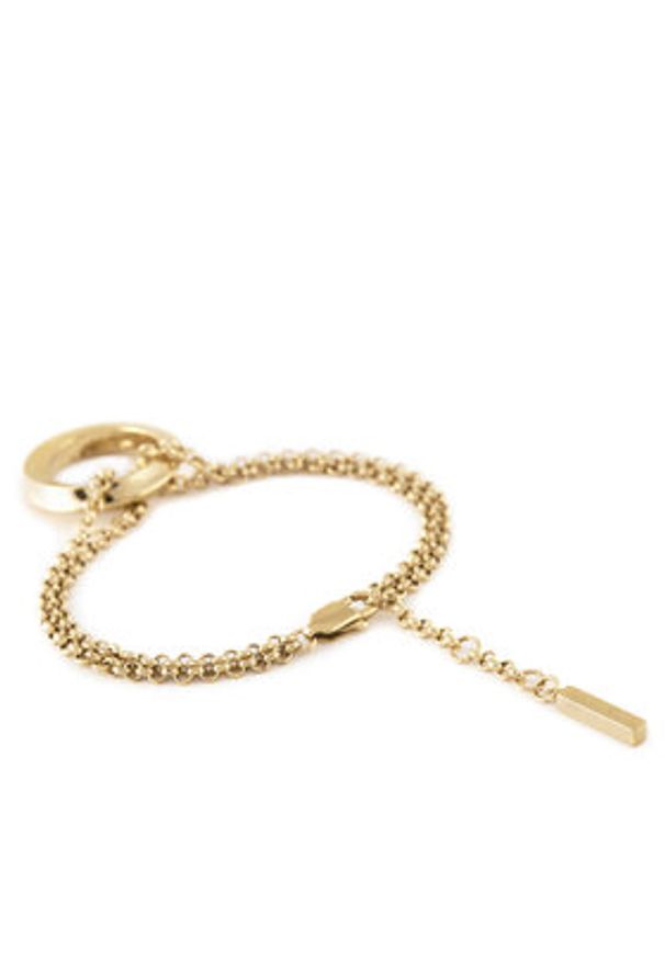 Calvin Klein Bransoletka 35000337 Złoty. Materiał: metalowe. Kolor: złoty