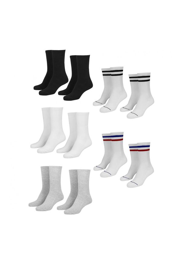 Urban Classics - Skarpetki Męskie Sporty 10pak. Kolor: wielokolorowy, szary, czarny, brązowy