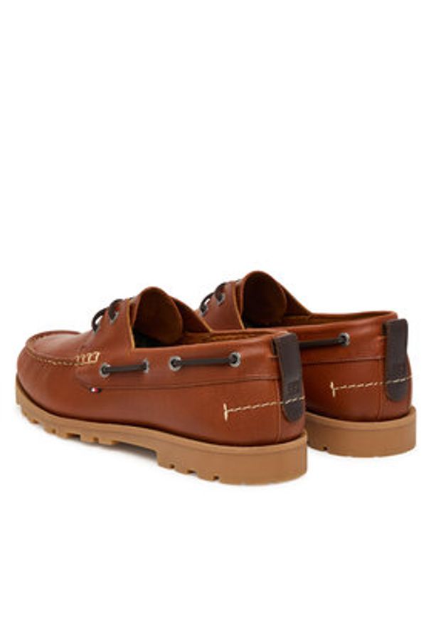 TOMMY HILFIGER - Tommy Hilfiger Mokasyny Light Lth FM0FM05746 Brązowy. Kolor: brązowy. Materiał: skóra