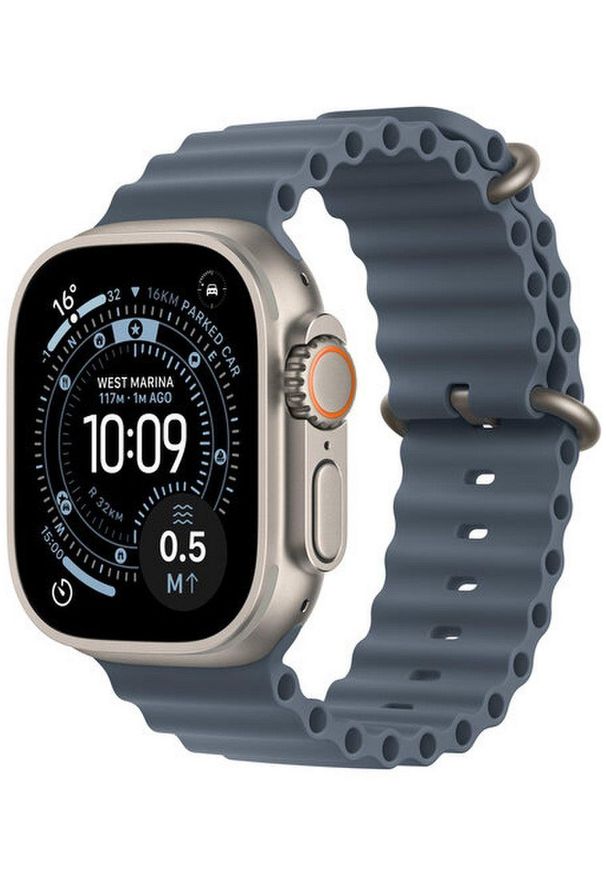 APPLE - Apple Watch Ultra 3 49 mm Ocean Band nerusejosa terauda / zila - Viedpulkstenis Ultra 3 MEWH4ET/A (195950608762)