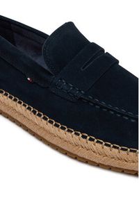 TOMMY HILFIGER - Tommy Hilfiger Espadryle Flexible Hilfiger Sde Espadrille FM0FM05794 Granatowy. Kolor: niebieski. Materiał: zamsz, skóra #4