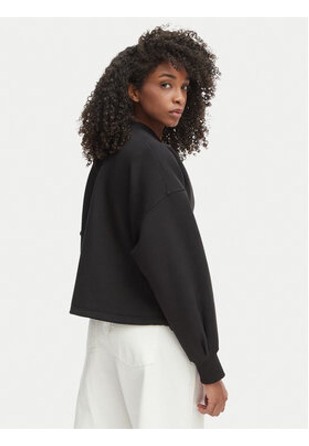 TOMMY HILFIGER - Tommy Hilfiger Bluza WW0WW48730 Czarny Relaxed Fit. Kolor: czarny. Materiał: bawełna