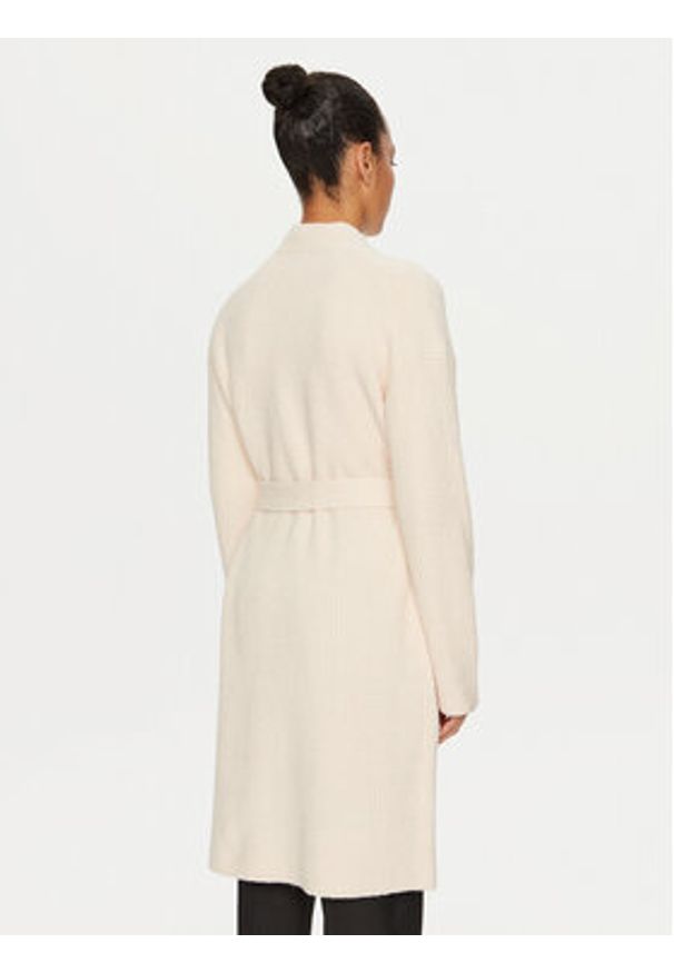 Calvin Klein Kardigan K20K208005 Beżowy Regular Fit. Kolor: beżowy. Materiał: bawełna