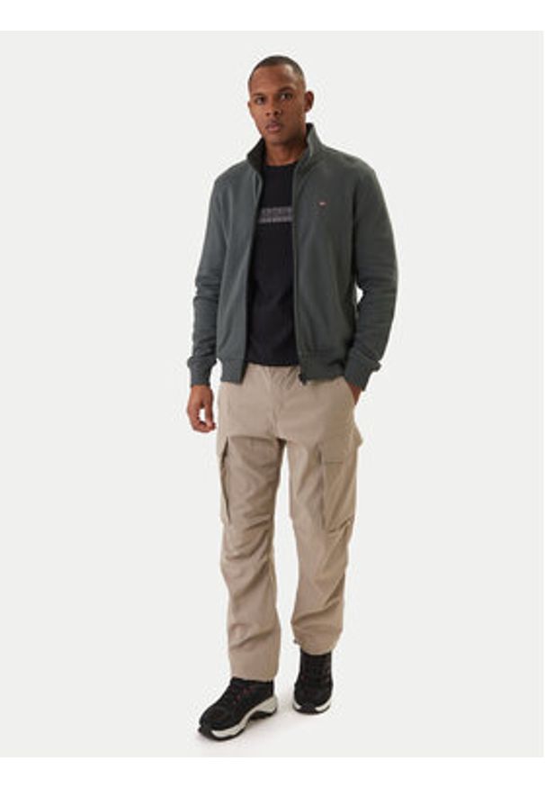 Napapijri Bluza Balis NP0A4HHW Zielony Regular Fit. Kolor: zielony. Materiał: bawełna